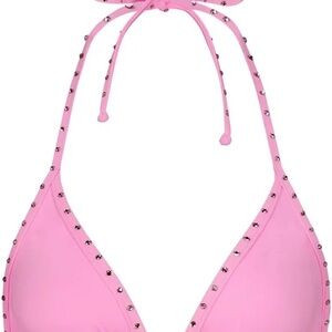 SKIMS Pink rhinestone Triangle Bikini Top Kim Kardashian Medium